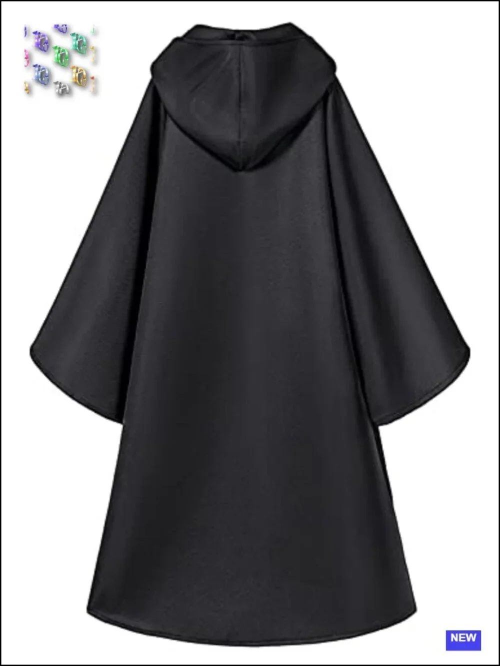 Kids Knight Costume Hooded Robe Cloak Cosplay 100% Polyester Halloween Dress Up